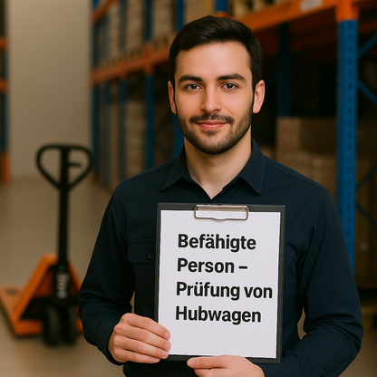 Befähigte Person zum Prüfen von Hubwagen